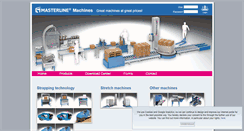 Desktop Screenshot of masterline-machines.com