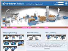 Tablet Screenshot of masterline-machines.com